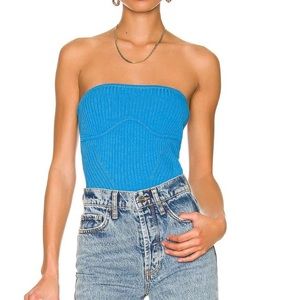 Camila Coelho Hazel Tube top blue